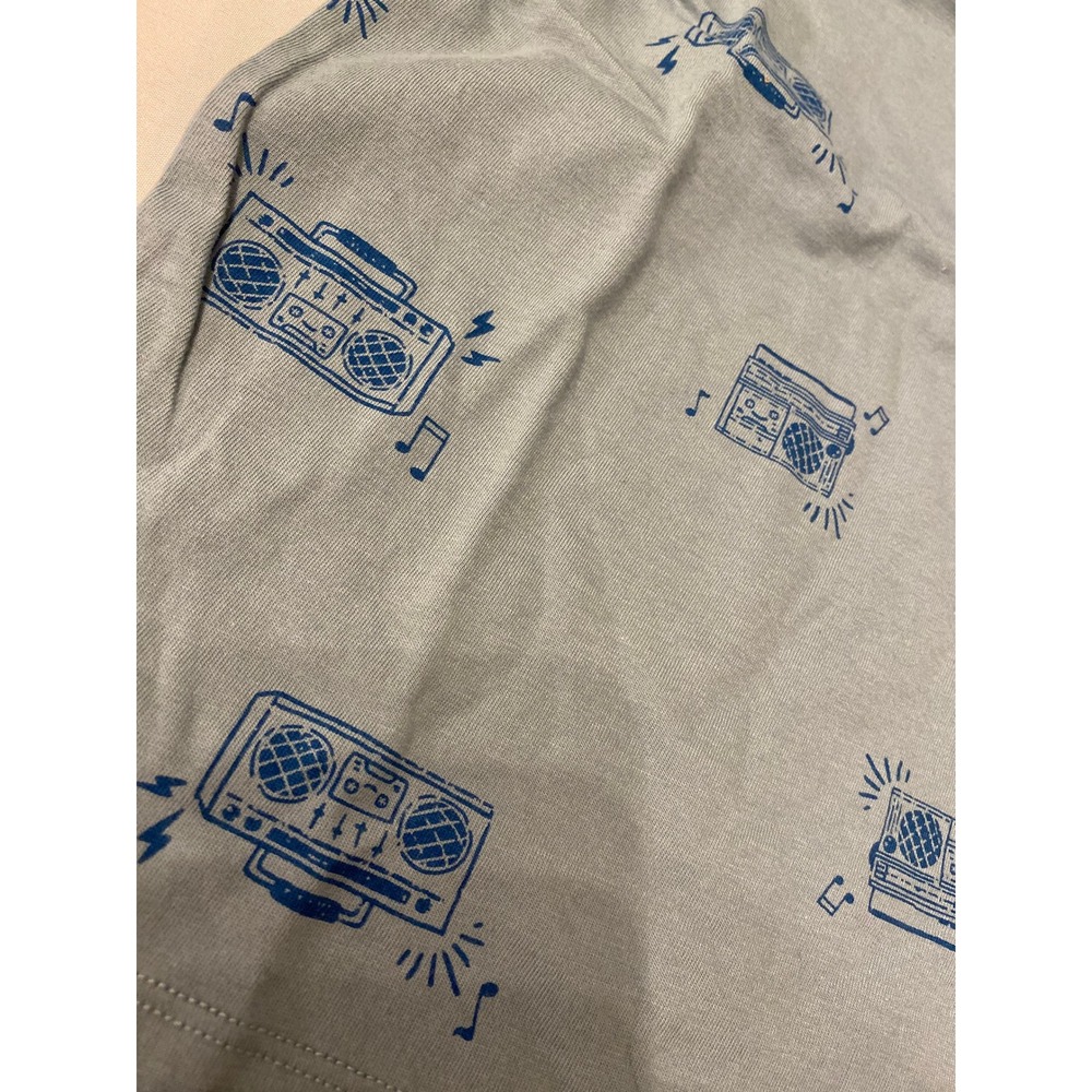 Cat & Jack Long Sleeve Shirt Toddler 4T Blue New Boombox Graphic Tee - Picture 4 of 5